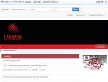 Tablet Screenshot of larback.com.br